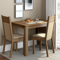 Sala de Jantar Lola Mesa Tampo de Madeira 2 Cadeiras Madesa Sala de Jantar Lola Mesa Tampo de Madeira 2 Cadeiras Madesa