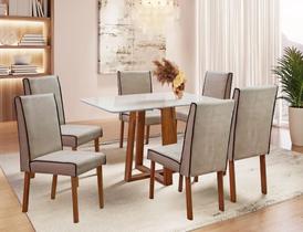 Sala de Jantar Maciça 1,80 C 6 Cadeiras Pedro Art Salas