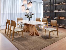 Sala de Jantar Madeira 6 Cad 1,80x0,90m - Opala - Harmonia