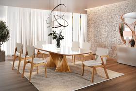 Sala de Jantar Madeira Maciça 6 Cadeiras - Prestige Harmonia