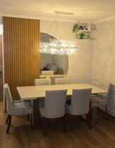 Sala de Jantar Madeira Maciça 6 Cadeiras Real Requinte Salas