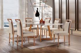 Sala de Jantar Madeira Maciça com 6 Cadeiras 1,80x0,90m - Lívia - Espresso Móveis