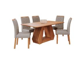 Sala De Jantar Mesa Agata 180x90 Laminado 6 Cadeiras Juliana Madeira Maciça Cinamomo Sala De Jantar Mesa Agata 180x90 Laminado 6 Cadeiras Juliana Madeira Maciça Cinamomo