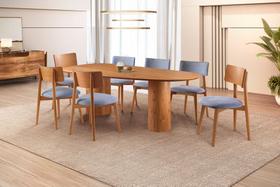 Sala de Jantar Moderna 8 Cadeiras - Sage - Requinte Salas