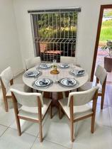 Sala de Jantar Moderna Vidro 6 Cadeiras Rubi Turim LJ Móveis Sala de Jantar Moderna Vidro 6 Cadeiras Rubi Turim LJ Móveis