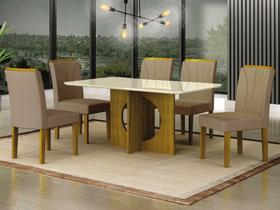 Sala De Jantar New Lorena Decor 6 cadeiras Joli Camurca Leifer Freijo Sala De Jantar New Lorena Decor 6 cadeiras Joli Camurca Leifer Freijo