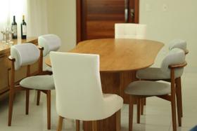 Sala de Jantar Orgânica 6 Cadeiras Alexandria Royal Requinte Sala de Jantar Orgânica 6 Cadeiras Alexandria Royal Requinte