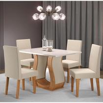 Sala de Jantar Sure C/4 Cad Venus Mel/Blonde/Bege