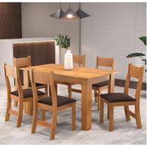 Sala de Jantar Zinnia C/6 Cad Brisa Mel/Barroco Sala de Jantar Zinnia C/6 Cad Brisa Mel/Barroco