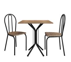 Sala Jantar/Cozinha Juliete 4L 2 Cad Carvalho/Preto Sala Jantar/Cozinha Juliete 4L 2 Cad Carvalho/Preto