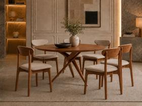 Sala Jantar Maciça Luxo 06 lugares Pisa - Essenza Móveis Sala Jantar Maciça Luxo 06 lugares Pisa - Essenza Móveis