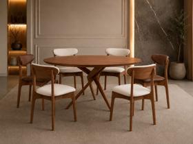 Sala Jantar Maciça Luxo 06 lugares Pisa - Essenza Móveis