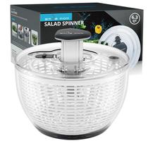 Salad Spinner Smile mom Large de 6,3 L para utensílios de cozinha brancos Salad Spinner Smile mom Large de 6,3 L para utensílios de cozinha brancos