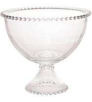 Saladeira 20,9x18,8cm Pearl Com Base De Cristal Ecológico Saladeira 20,9x18,8cm Pearl Com Base De Cristal Ecológico