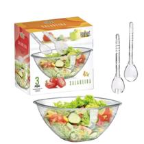 Saladeira Acrílica 4,5L C/ 3 Peças SD320 - Delta Útil