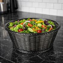 Saladeira Acrílico Trancada Fumê Fruteira Porta Pães 25cm