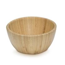 Saladeira Bambu modelo 19cm com Jogo americano Folhas Marrom