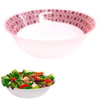 Saladeira Bowl Cumbuca Redonda em Melamina Vermelha 25cm