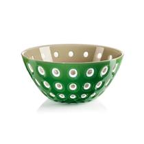 Saladeira bowl em acrílico Guzzini Le Murrine 20cm verde musgo com areia