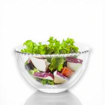 Saladeira Bowl Grande Pearl Bolinhas Sobremesa Cristal Wolff