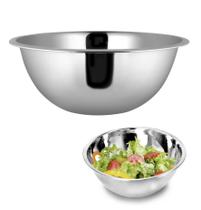 Saladeira bowl inox 24cm tigela bacia cozinha grande