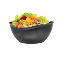 Saladeira bowl oval design preta tigela p/ salada pipoca