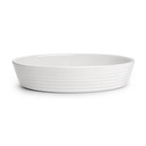 Saladeira Cerâmica Oval Branco 31cm - ACASA