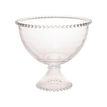 Saladeira Com Pé Cristal Pearl 21 Cm X 19 Cm Wolff Transparente Saladeira Com Pé Cristal Pearl 21 Cm X 19 Cm Wolff Transparente