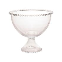 Saladeira com Pé Cristal Pearl 21 cm x 19 cm Wolff Saladeira com Pé Cristal Pearl 21 cm x 19 cm Wolff