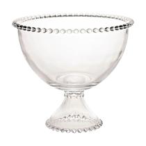 Saladeira com Pé Cristal Pearl 21x19cm Saladeira com Pé Cristal Pearl 21x19cm