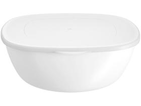 Saladeira com Tampa Coza Essential 20,6 x 19,5 x 7,2 cm 1,3 litros Branco