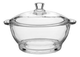 SALADEIRA COM TAMPA VIDRO 1L 12x19x19cm TRANSPARENTE BOWL TIGELA