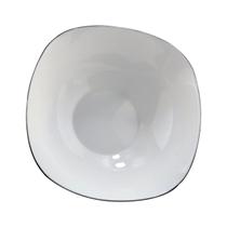 Saladeira Dama Tigela bowl em Vidro Opalino Redonda 2,1 Litros Saladeira Dama Tigela bowl em Vidro Opalino Redonda 2,1 Litros