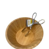 Saladeira de Bambu com 24 cm com pegador tipo americano Saladeira de Bambu com 24 cm com pegador tipo americano