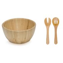 Saladeira de Bambu mod 19 cm pegadores separados - Ecologica Saladeira de Bambu mod 19 cm pegadores separados - Ecologica