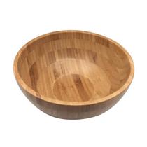 Saladeira de Bambu Natural Oikos 28cm Bowl Circular Fundo Serve e Decora Cozinha Saladeira de Bambu Natural Oikos 28cm Bowl Circular Fundo Serve e Decora Cozinha