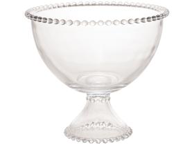 Saladeira De Cristal Com Pé Ø21x19cm Pearl Wolff Saladeira De Cristal Com Pé Ø21x19cm Pearl Wolff