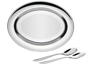 Saladeira de Inox Oval Tramontina - Buena 3 Peças