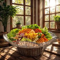 Saladeira de Vidro Bari para Saladeira e Fruteira - Ruvolo