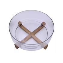 Saladeira de Vidro com Base 28 cm Mimo Acácia VD24047