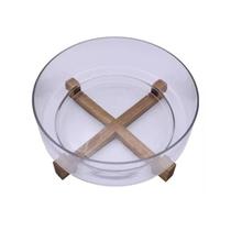 Saladeira De Vidro Com Base 28 Cm Mimo Acácia Vd24047 Saladeira De Vidro Com Base 28 Cm Mimo Acácia Vd24047