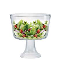 Saladeira de Vidro Redonda Lucca com Pé 1450ml - Ruvolo