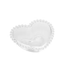 Saladeira em cristal Wolff Pearl Coração 21x18x6cm Saladeira em cristal Wolff Pearl Coração 21x18x6cm