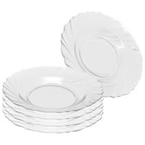 Saladeira Fruteira Tigela Bowl De Vidro Mesa Redonda 28cm