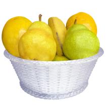 Saladeira Fruteira Trança Cristal Linha Premium
