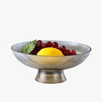 Saladeira Organizador De Frutas Fruteira Tipo Vidro Gourmet Transparente Resistente A Queda