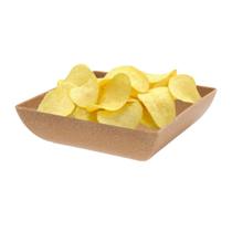 Saladeira Quadrada 750ml Travessa Vasilha Marrom Claro