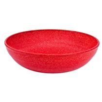 Saladeira redonda 2,4 litros tigela bowl 25cm vermelho