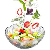 Saladeira Redonda Bowl De Vidro Tigela 22cm Transparente