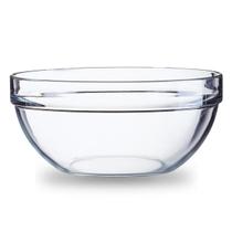 Saladeira Redonda Tigela Bowl De Vidro Travessa Transparente